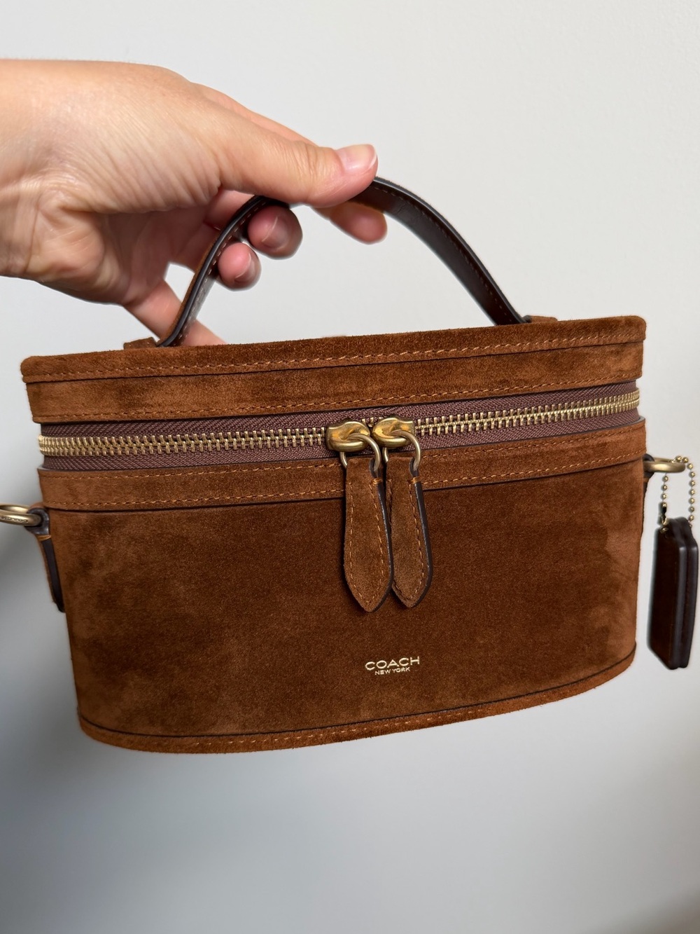 Coach Trail Bag Warm Brown Suede